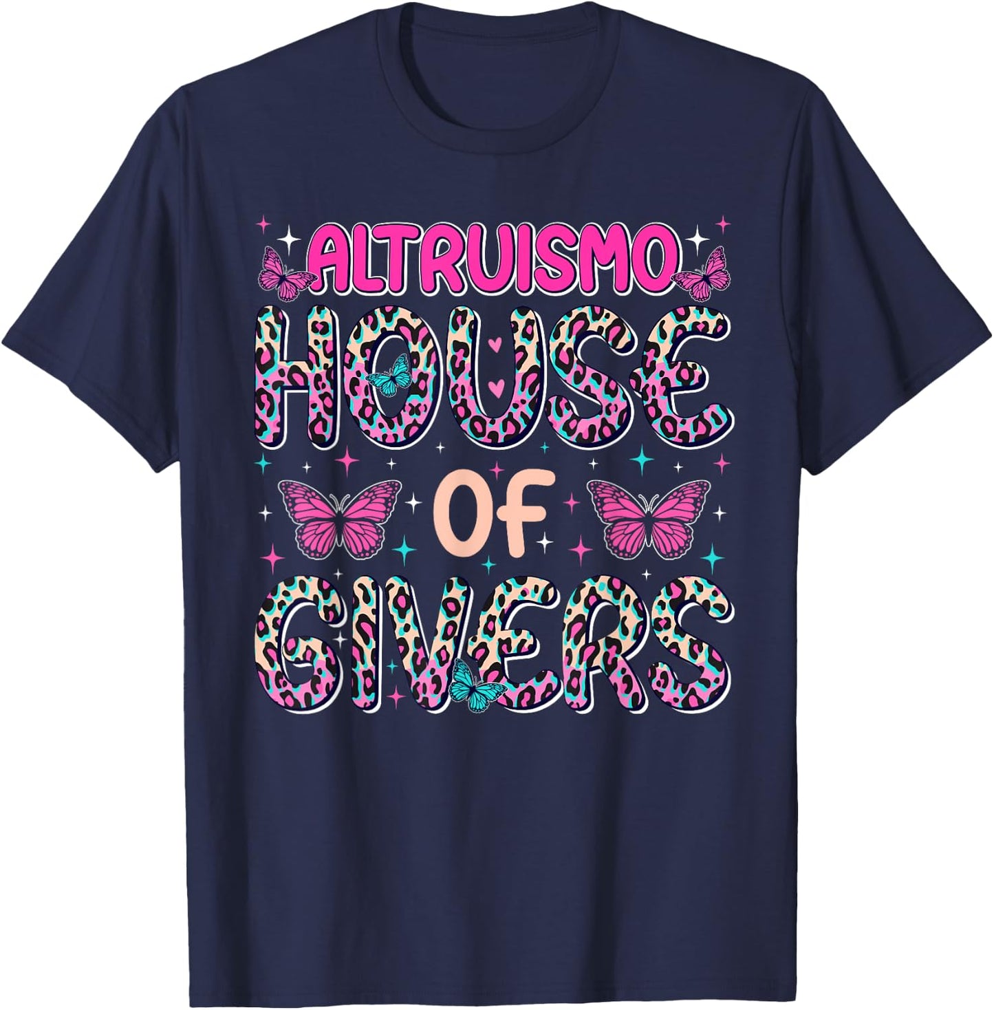 Altruismo House of Givers, Funny RCA Givers School Spirit T-Shirt - T-Shirt | Navy