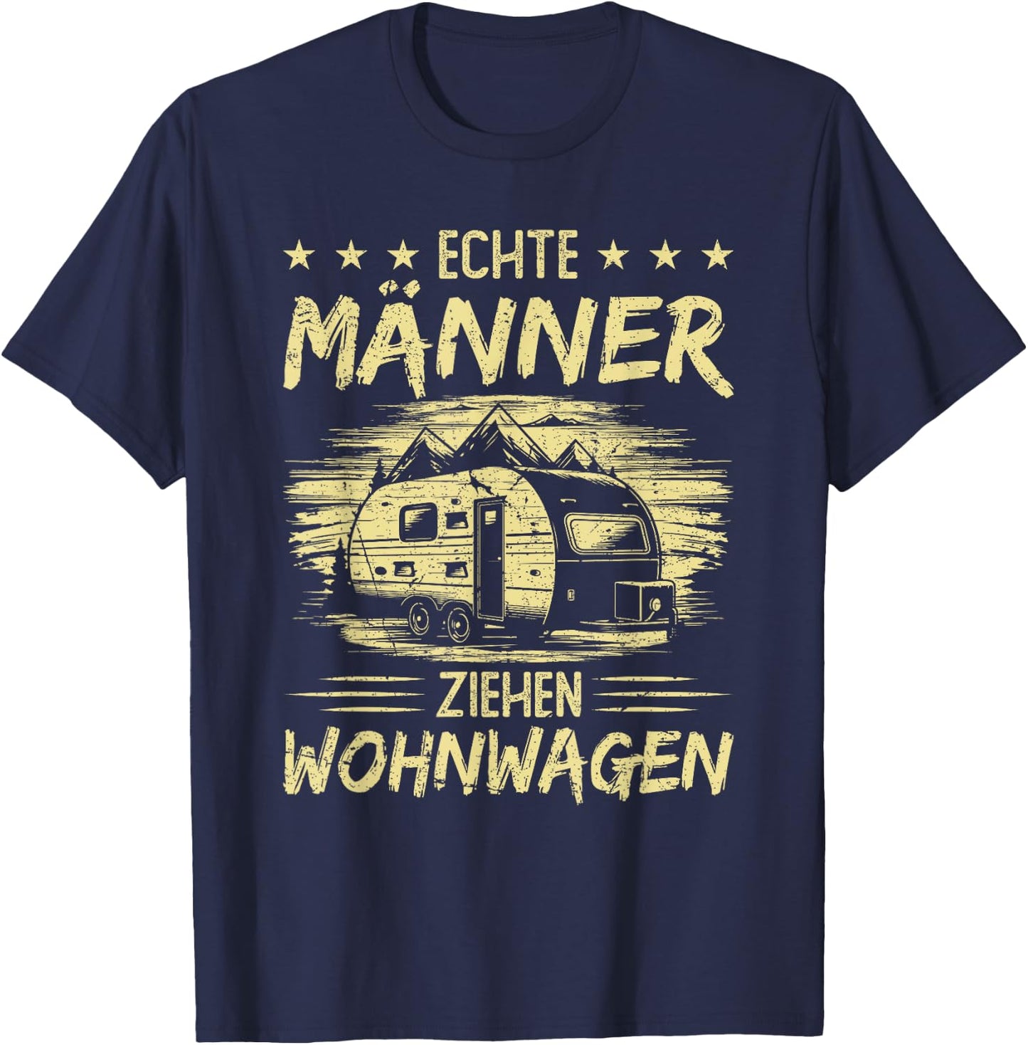 Caravan Saying Men's Camping Camper , black T-Shirt - T-Shirt | Navy