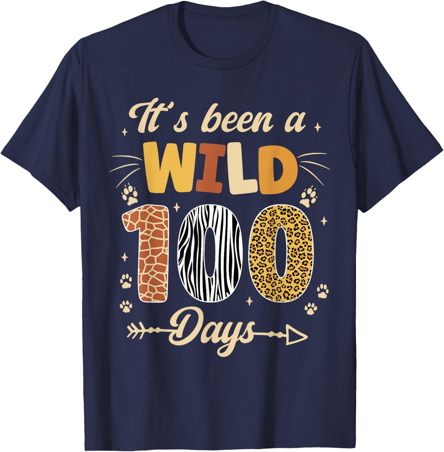 100 Days of School Teacher 100th Day of School kids Girl Boy T-Shirt - T-Shirt | Navy