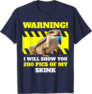 Blue Tongue Skink Owner T-Shirt - T-Shirt | Navy