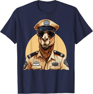 Camel Policeman T-Shirt - T-Shirt | Navy