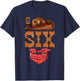 6 Years Old Boys Girls Western 6th Birthday Cowboy Cowgirl T-Shirt - T-Shirt | Navy