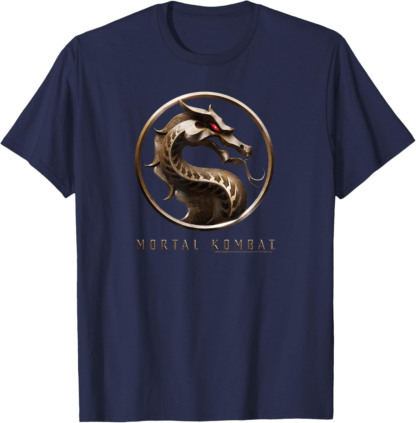 Mortal Kombat Movie Logo T-Shirt - T-Shirt | Navy