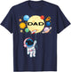 Dad of The Birthday Boy Astronaut Space Planets Family T-Shirt - T-Shirt | Navy
