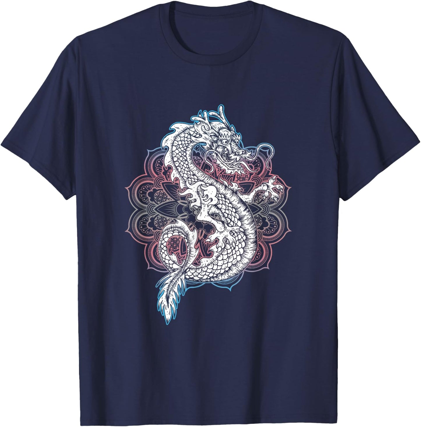 Transgender Dragon Transsexual Transgender Flag LGBTQ T-Shirt - T-Shirt | Navy