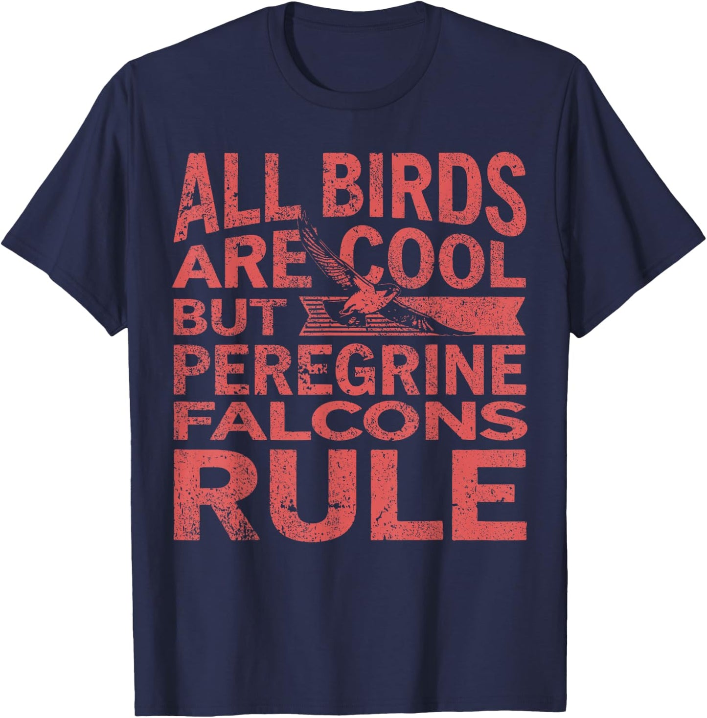 Peregrine Falcons Bird Of Prey Falconry T-Shirt - T-Shirt | Navy