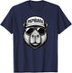 Papibara Cool Lustiger Capybara Papa Vatertag T-Shirt - T-Shirt | Navy
