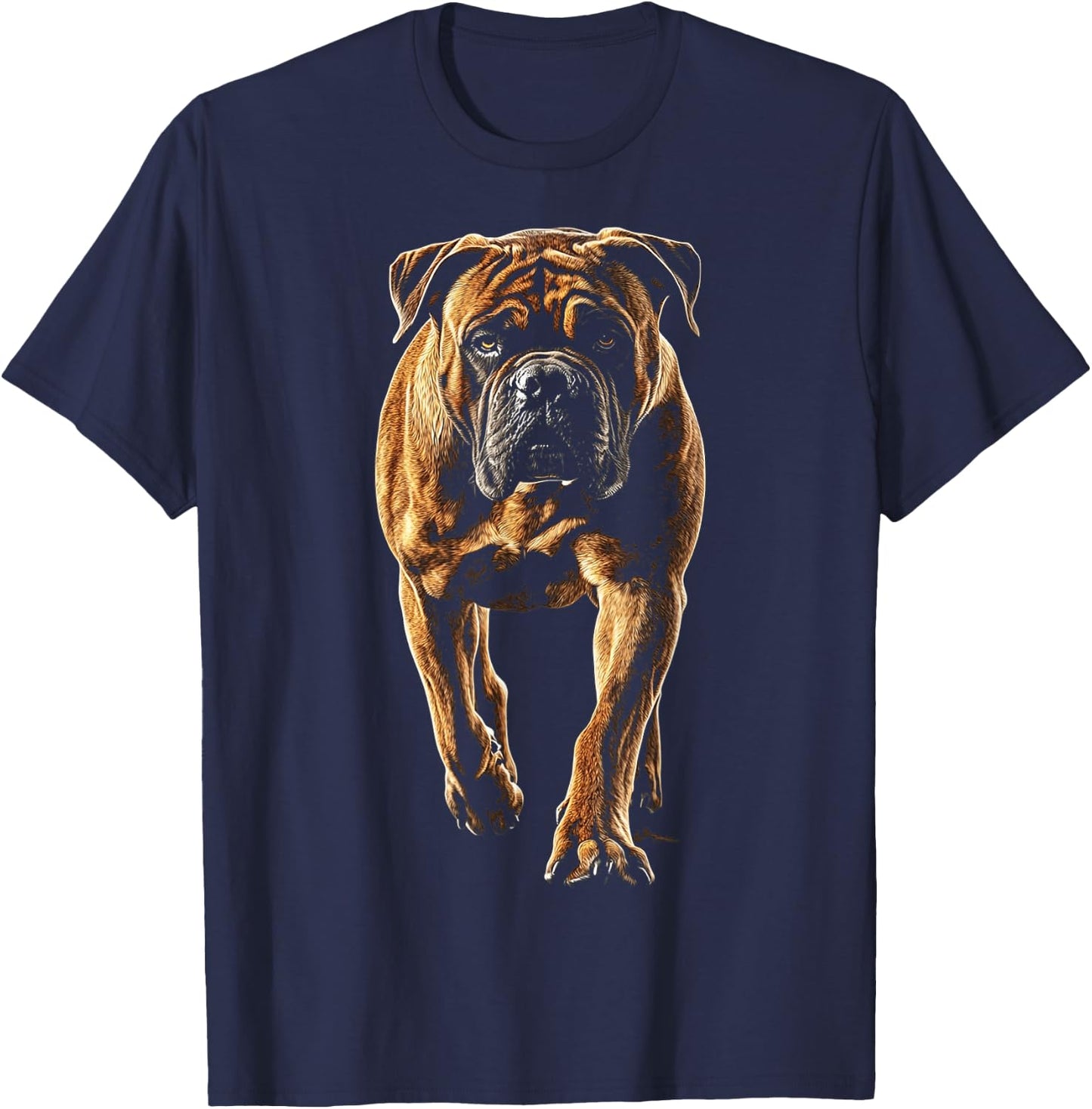 Mastiff Dog Graphic Pet Artwork Mastiff Men Women Kids T-Shirt - T-Shirt | Navy