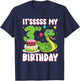 3 Year Old Snake 3rd Birthday Python Party Kids T-Shirt - T-Shirt | Navy
