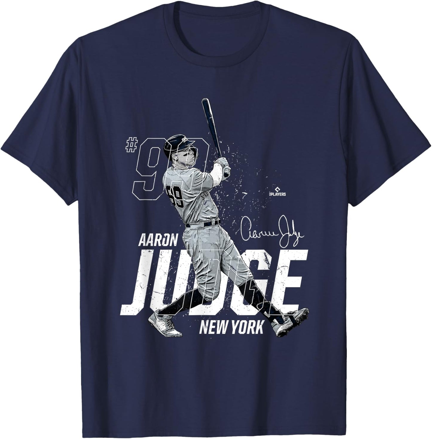 Dynamic Pose Aaron Judge New York Baseball MLBPA T-Shirt - T-Shirt | Navy