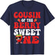 Cousin of The Berry Sweet One Strawberry First Birthday T-Shirt - T-Shirt | Navy