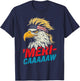 4th of July Eagle Meri Caw Freedom Patriotic Men Women Kids T-Shirt - T-Shirt | Navy