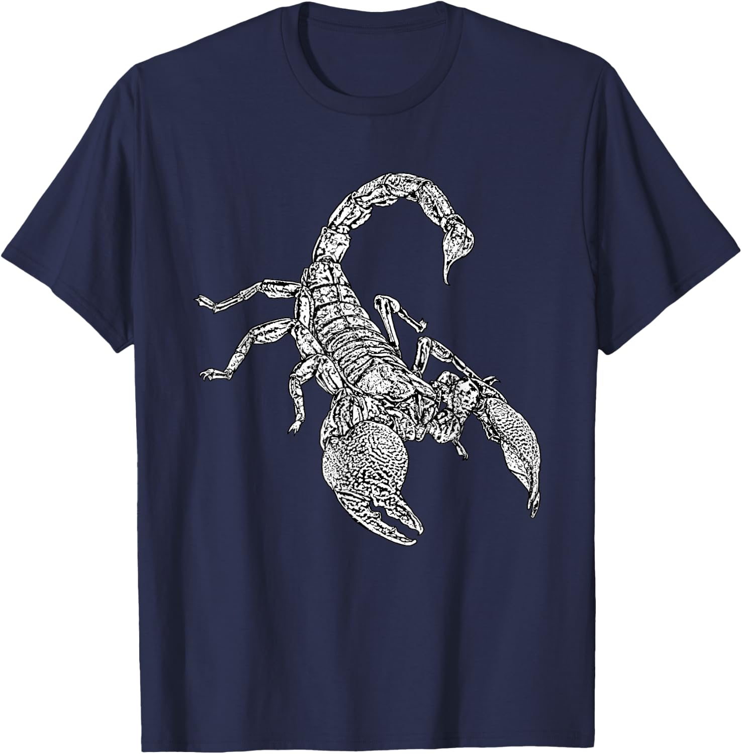 White Scorpion Graphics T-Shirt - T-Shirt | Navy