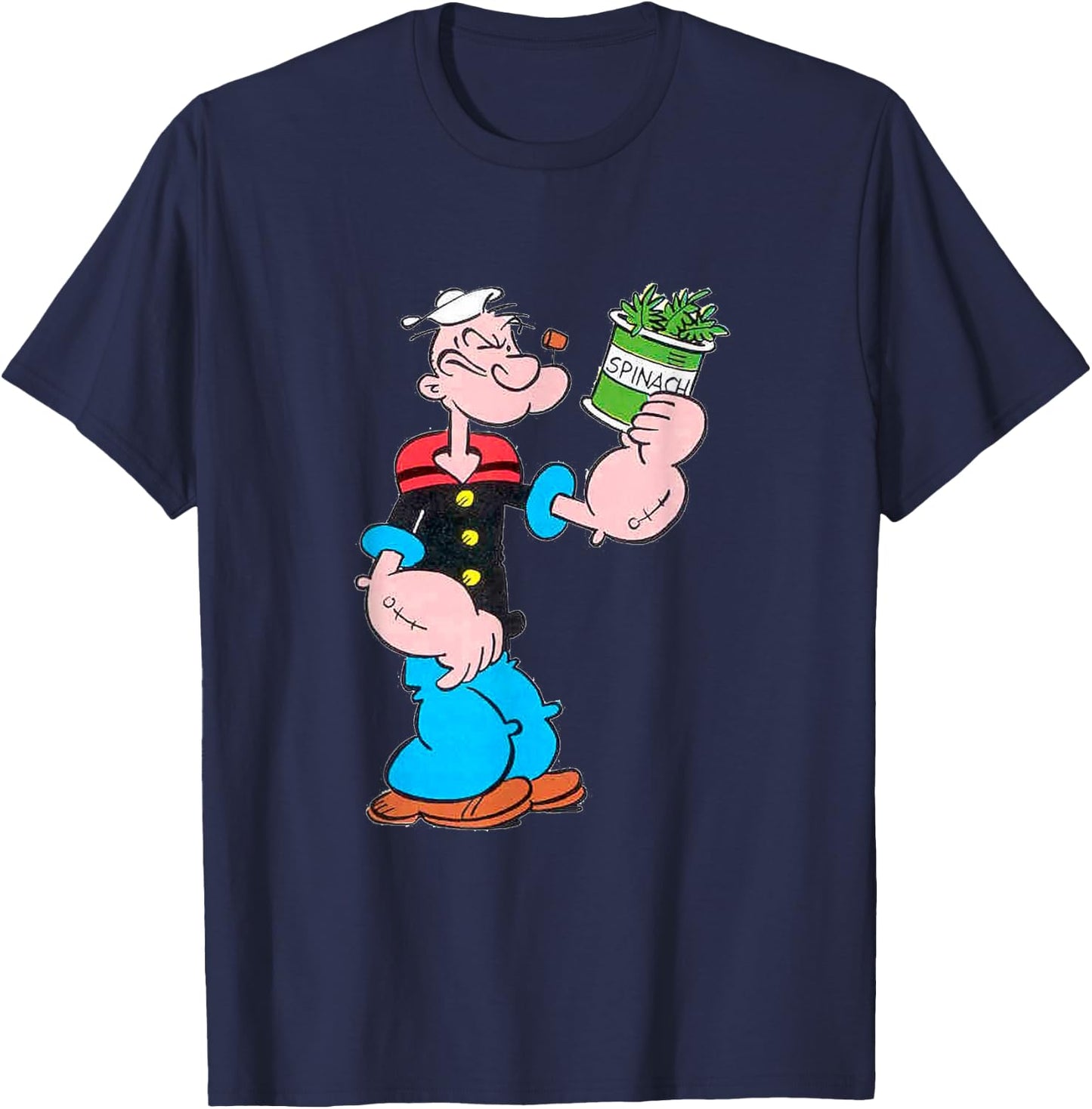 Popeye der Matrosenmann Spinat – Retro 1929 Cartoon Kunst T-Shirt - T-Shirt | Navy
