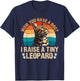 Bengal Cats WOW YOU HAVE A DOG? I RAISE A TINY LEOPARD T-Shirt - T-Shirt | Navy