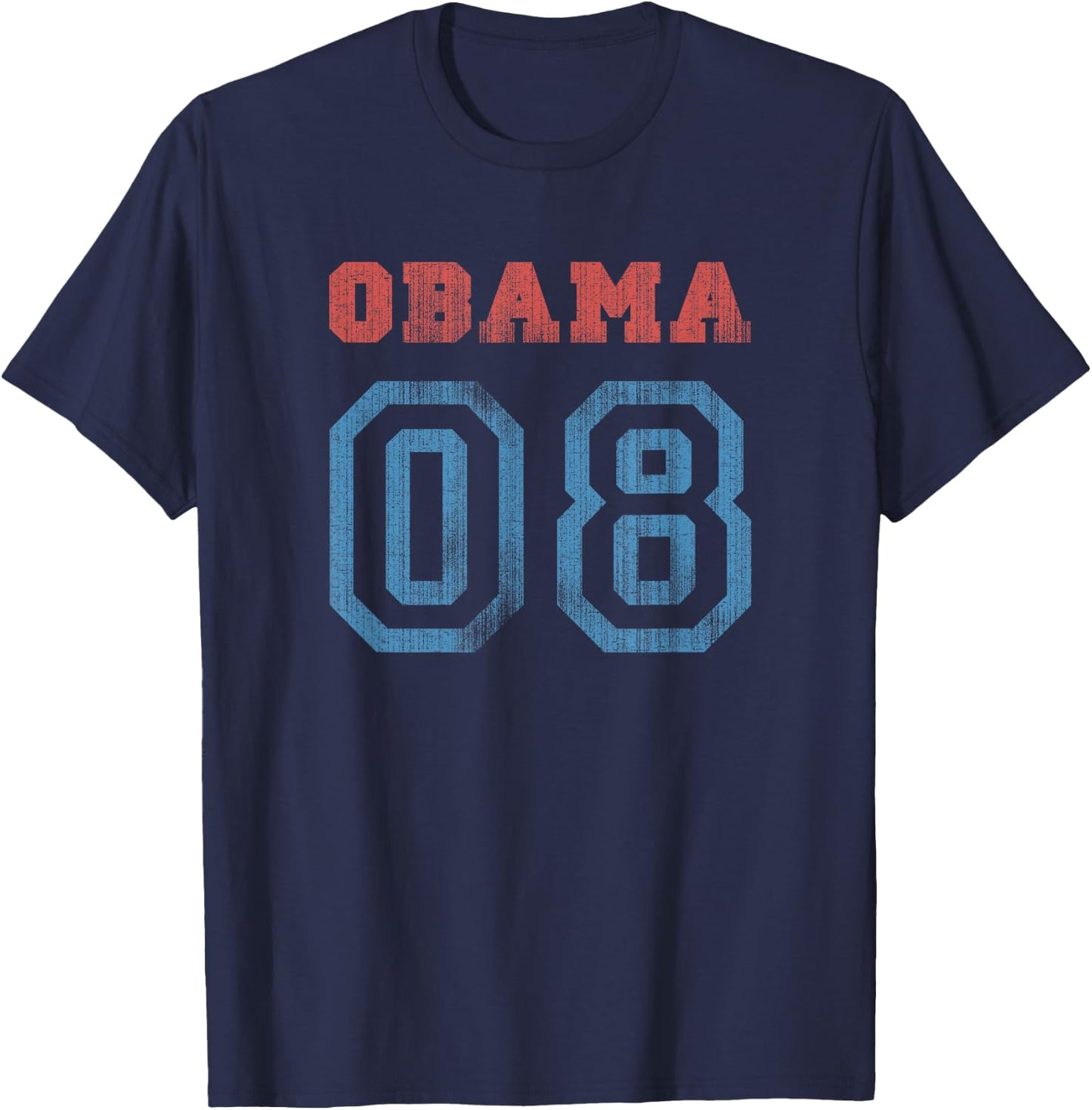 Vintage Obama 08 T-Shirt - T-Shirt | Navy