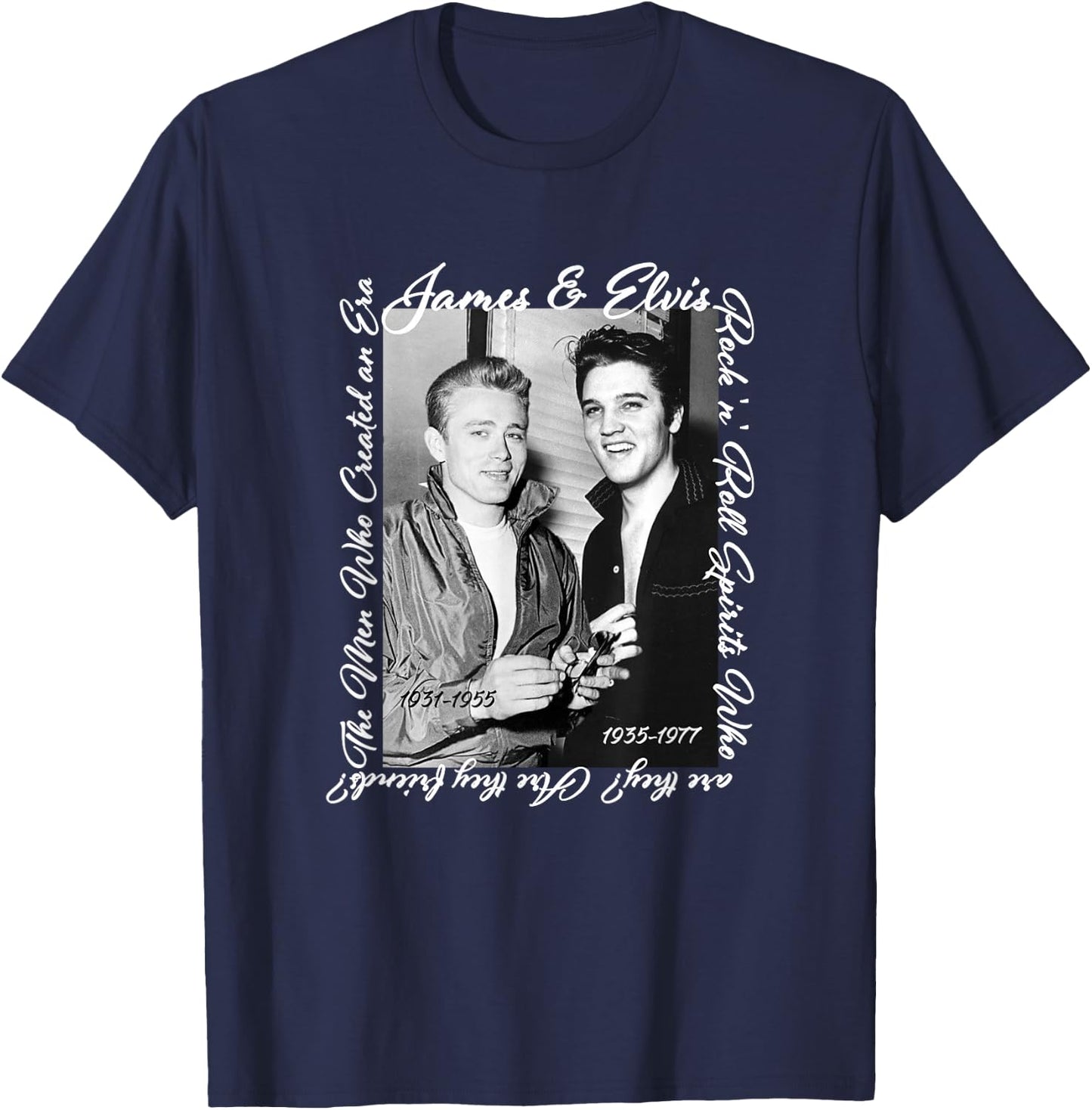 James Dean_Elvis Presley T-Shirt - T-Shirt | Navy