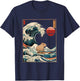 Capybara Cabybara Japanese Wave , Women, Kids T-Shirt - T-Shirt | Navy