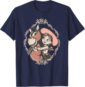 Disney and Pixar's Toy Story 5 Jessie Hugging Bullseye T-Shirt - T-Shirt | Navy