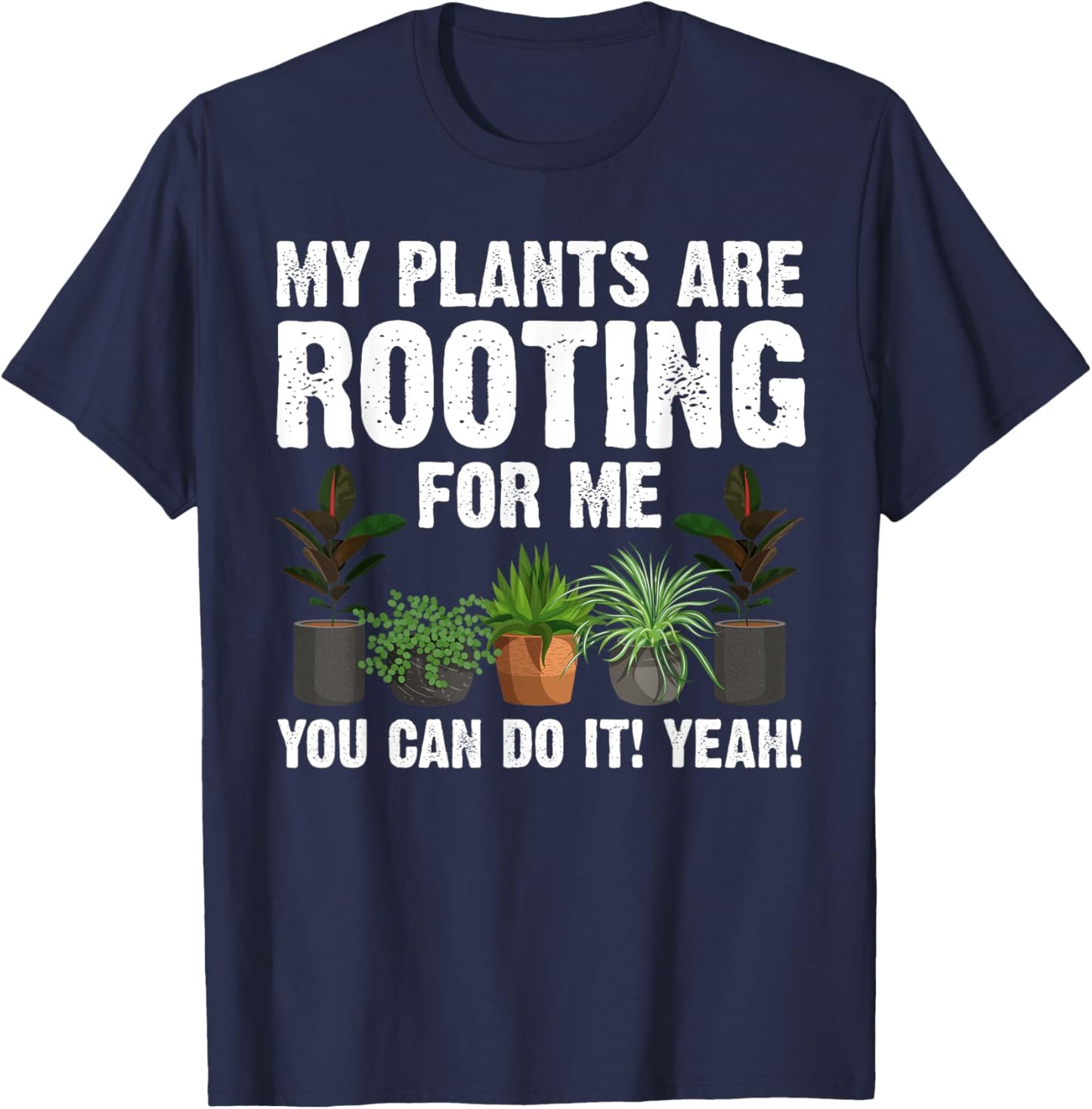 Funny Gardening Design Women Gardener Plant Lover T-Shirt - T-Shirt | Navy