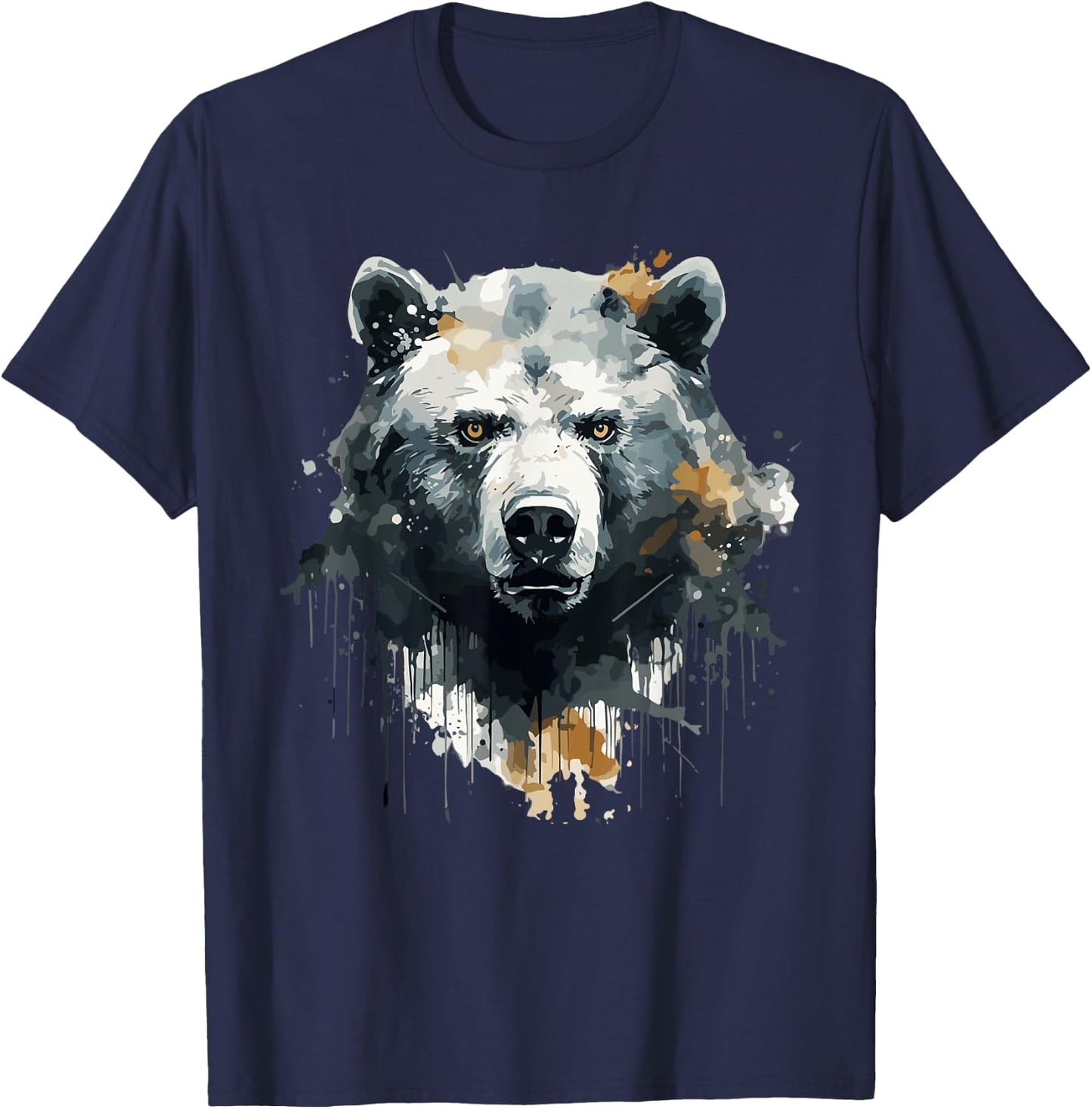 Bären Braunbär Grizzly Naturschützer Tiere Wildnis T-Shirt - T-Shirt | Navy