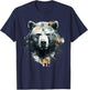 Bären Braunbär Grizzly Naturschützer Tiere Wildnis T-Shirt - T-Shirt | Navy