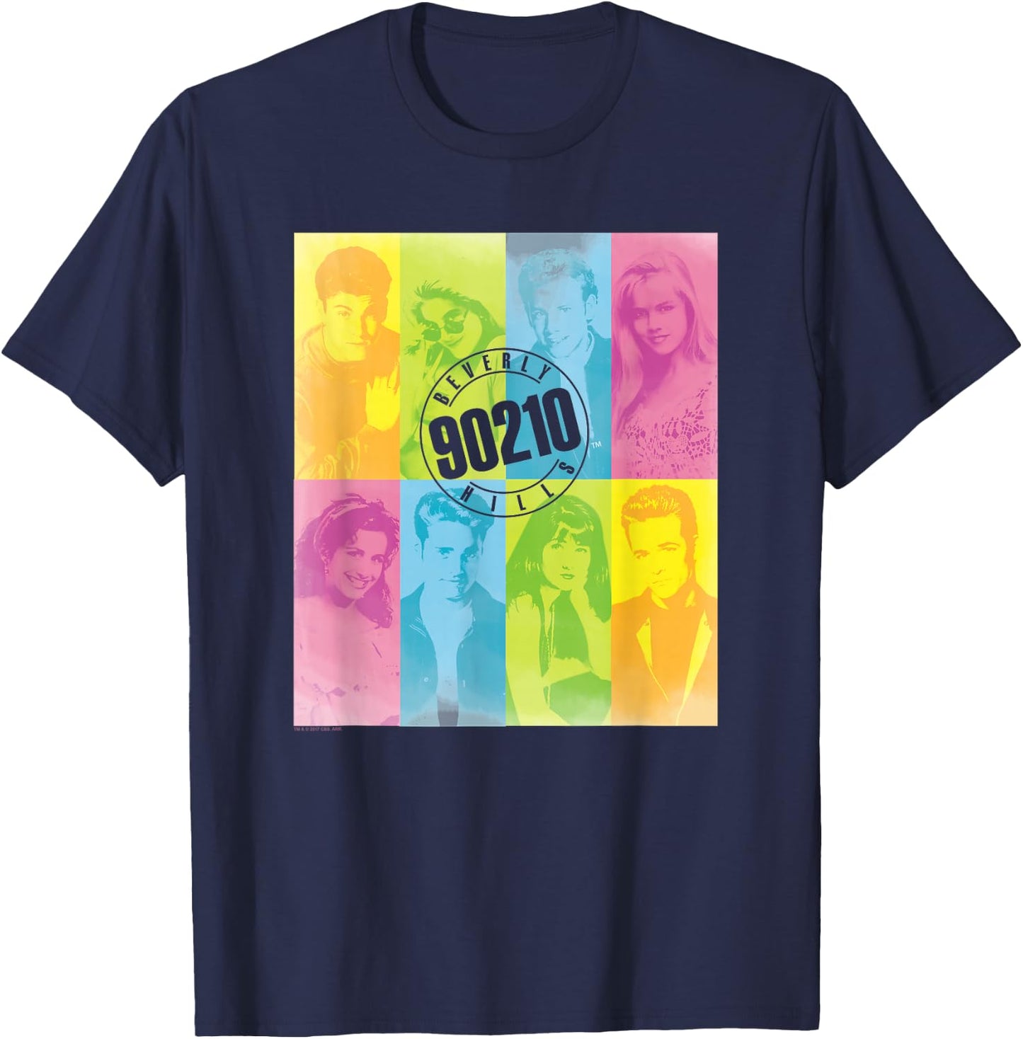 90210 Colour Block Of Friends T-Shirt - T-Shirt | Navy