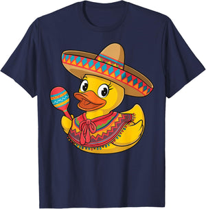 Rubber Duck Cinco De Mayo T-Shirt - T-Shirt | Navy