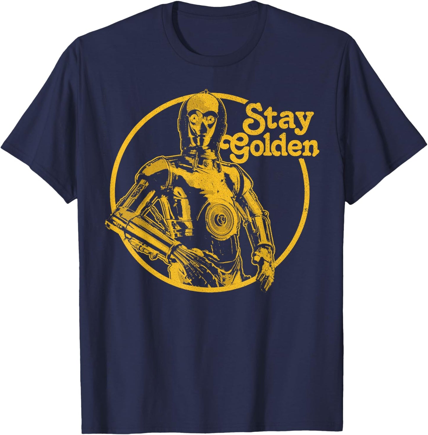 Star Wars C-3PO Stay Golden T-Shirt - T-Shirt | Navy