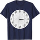 Horloge Pi 3:14 Pi Horloge analogique T-Shirt - T-Shirt | Navy