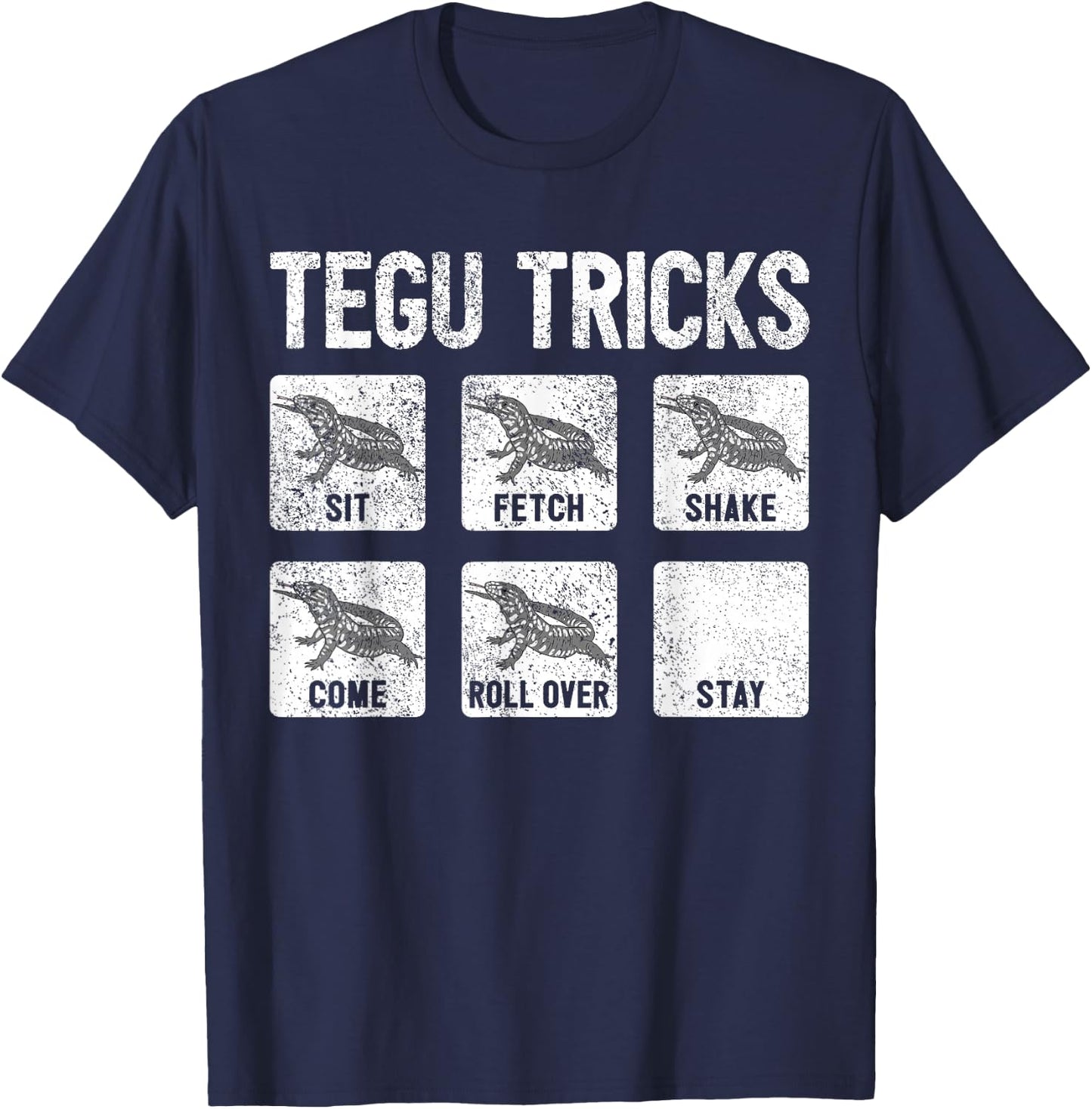 Tegu Owner Funny Giant Tegu Tricks Lizard Tegu T-Shirt - T-Shirt | Navy