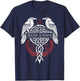 Norse Mythology Ravens Huginn & Muninn T-Shirt - T-Shirt | Navy