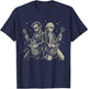 Lincoln Washington Guitar Rock 4th of July Abe Men Boys Kids T-Shirt - T-Shirt | Navy