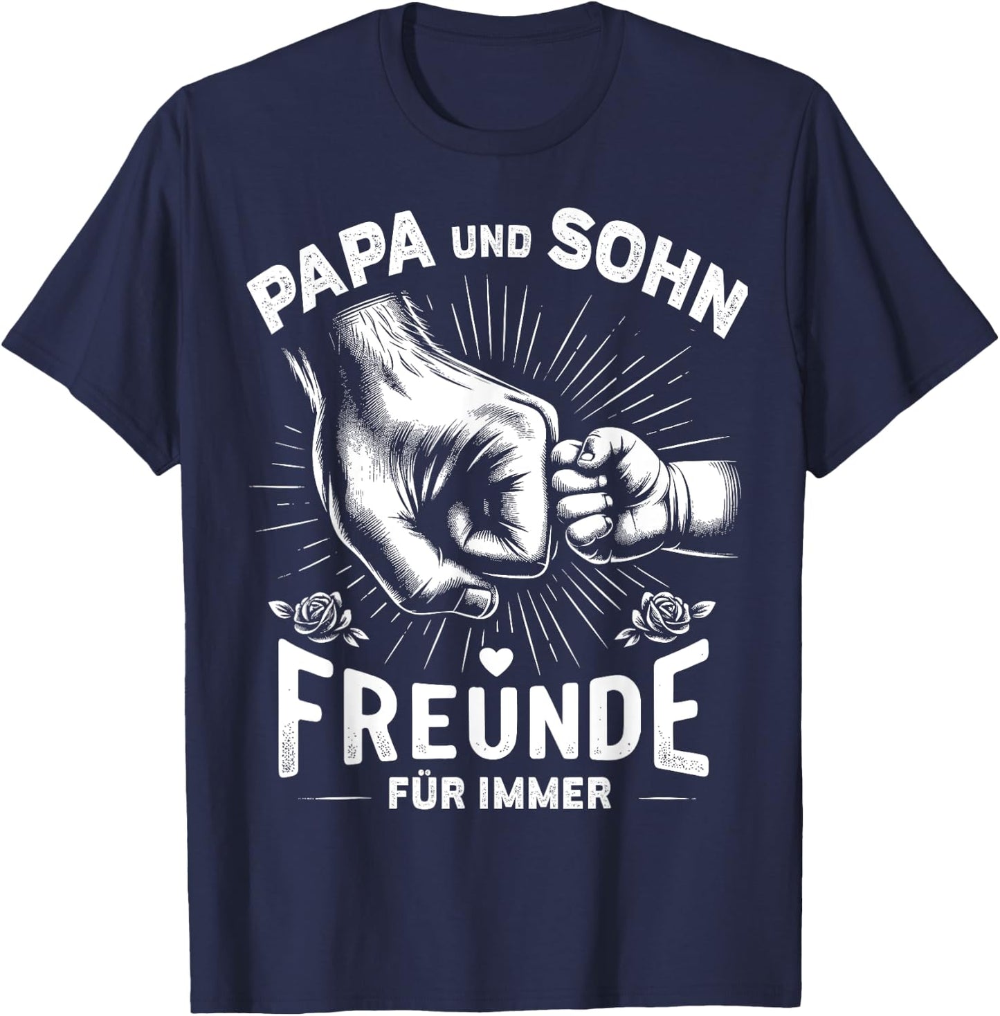 Papa Und Sohn Beste Freunde Vater Geburtstag Vatertag Spruch T-Shirt - T-Shirt | Navy