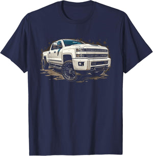 Silverado Crew Cab 2014-2019 Silverado 1500 2500 GMT Truck T-Shirt - T-Shirt | Navy
