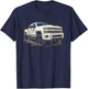 Silverado Crew Cab 2014-2019 Silverado 1500 2500 GMT Truck T-Shirt - T-Shirt | Navy