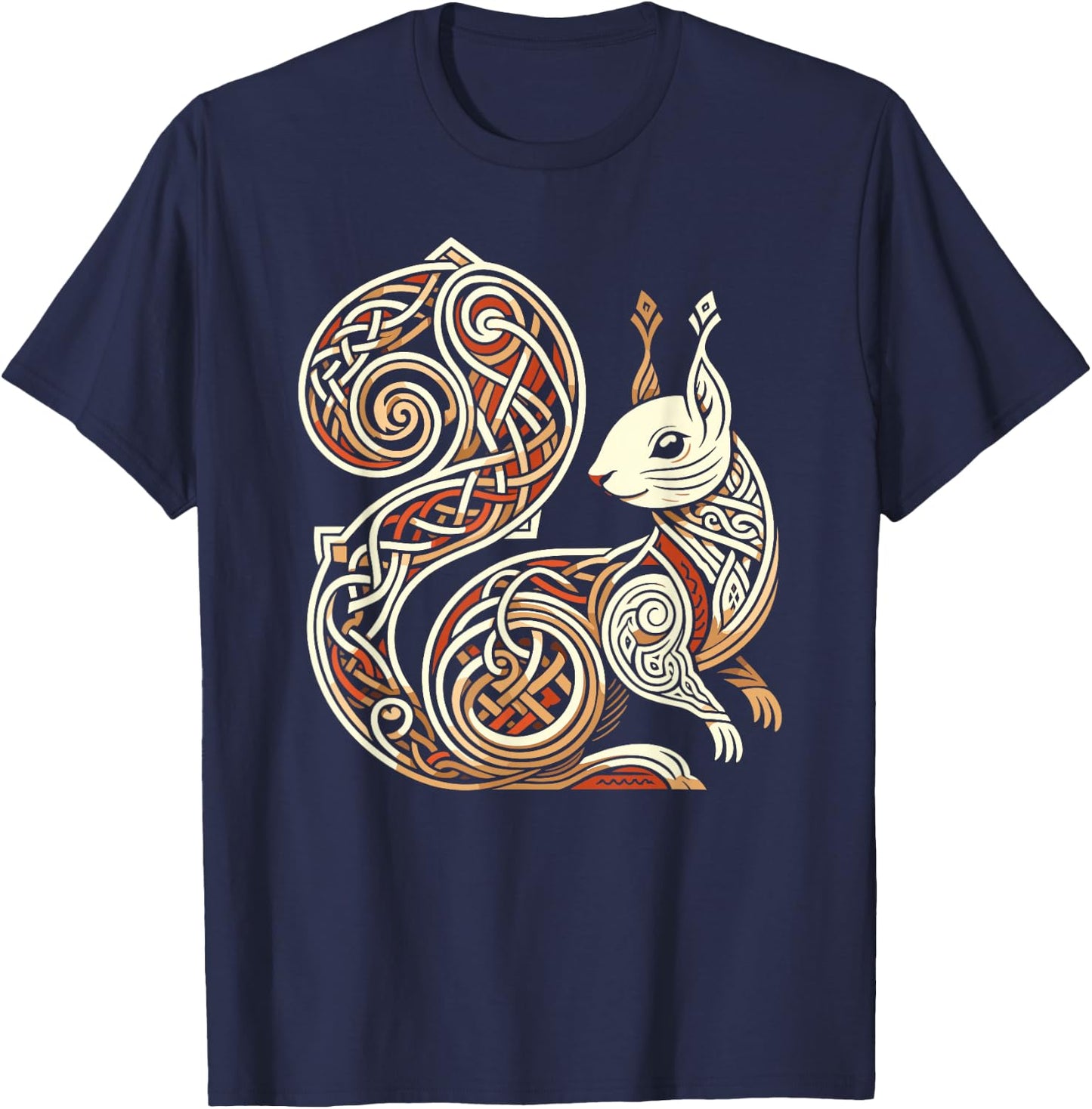 Ratatoskr Yggdrasil Squirrel Norse Mythology T-Shirt - T-Shirt | Navy