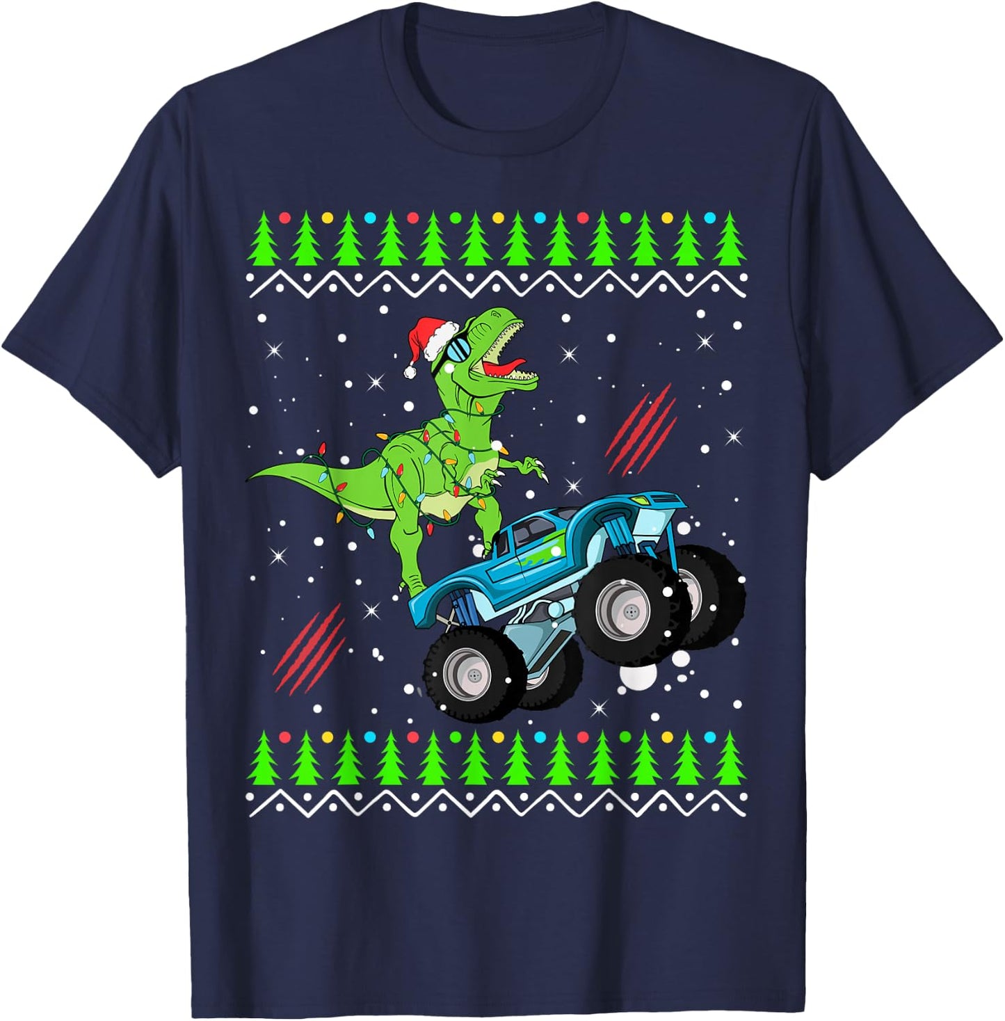 Christmas Sweater T-Shirt - T-Shirt | Navy
