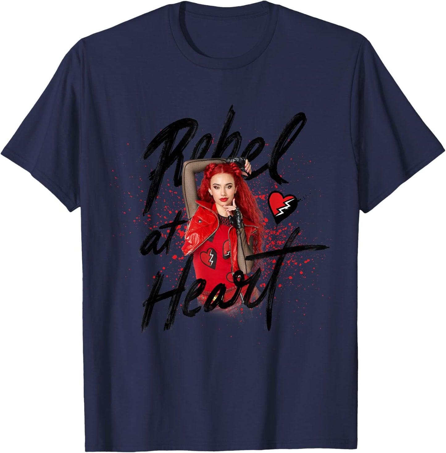 Disney Descendants 4: The Rise of Red Rebel at Heart T-Shirt - T-Shirt | Navy