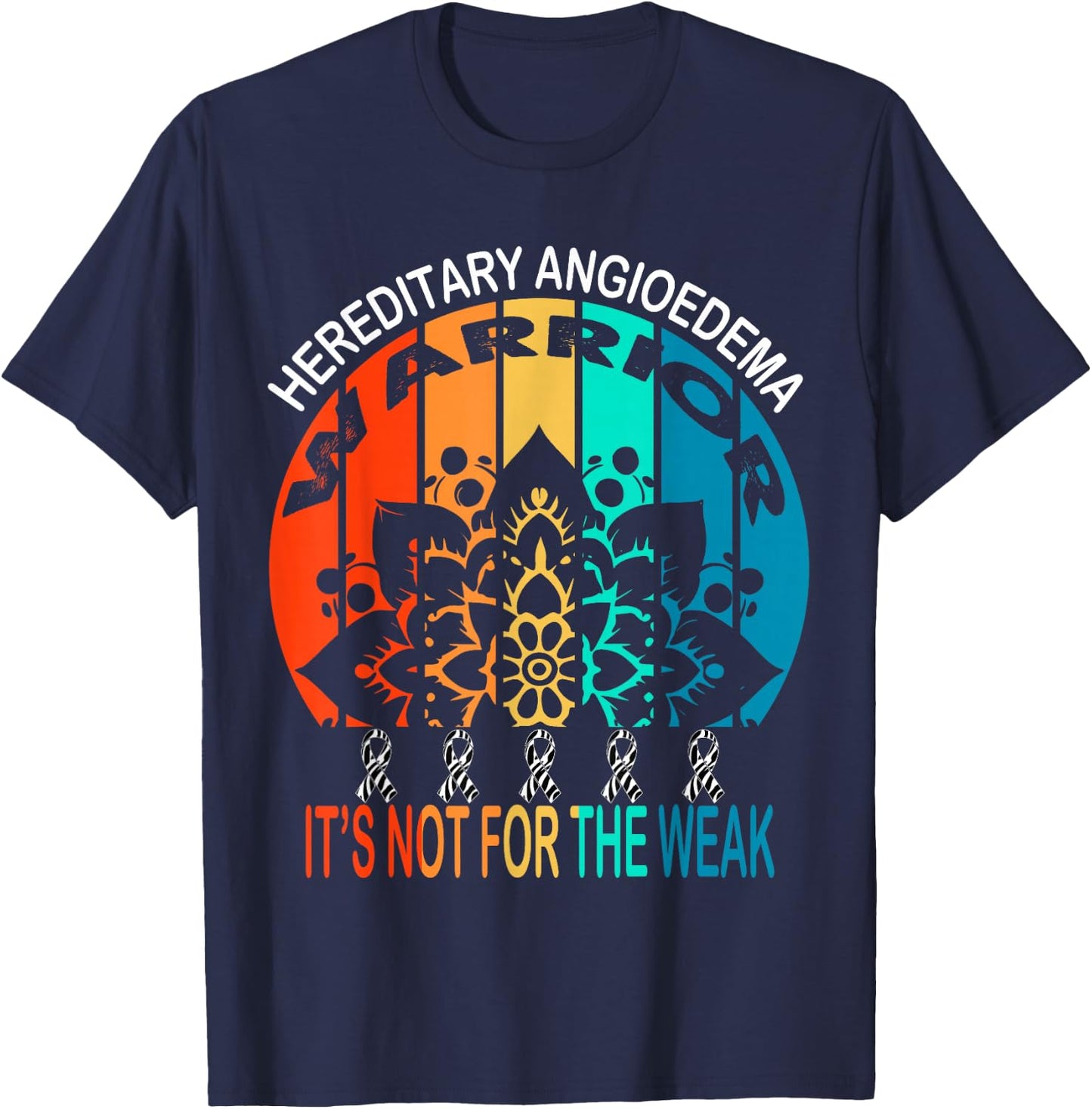 Hereditary angioedema Warrior, HA Awareness T-Shirt - T-Shirt | Navy