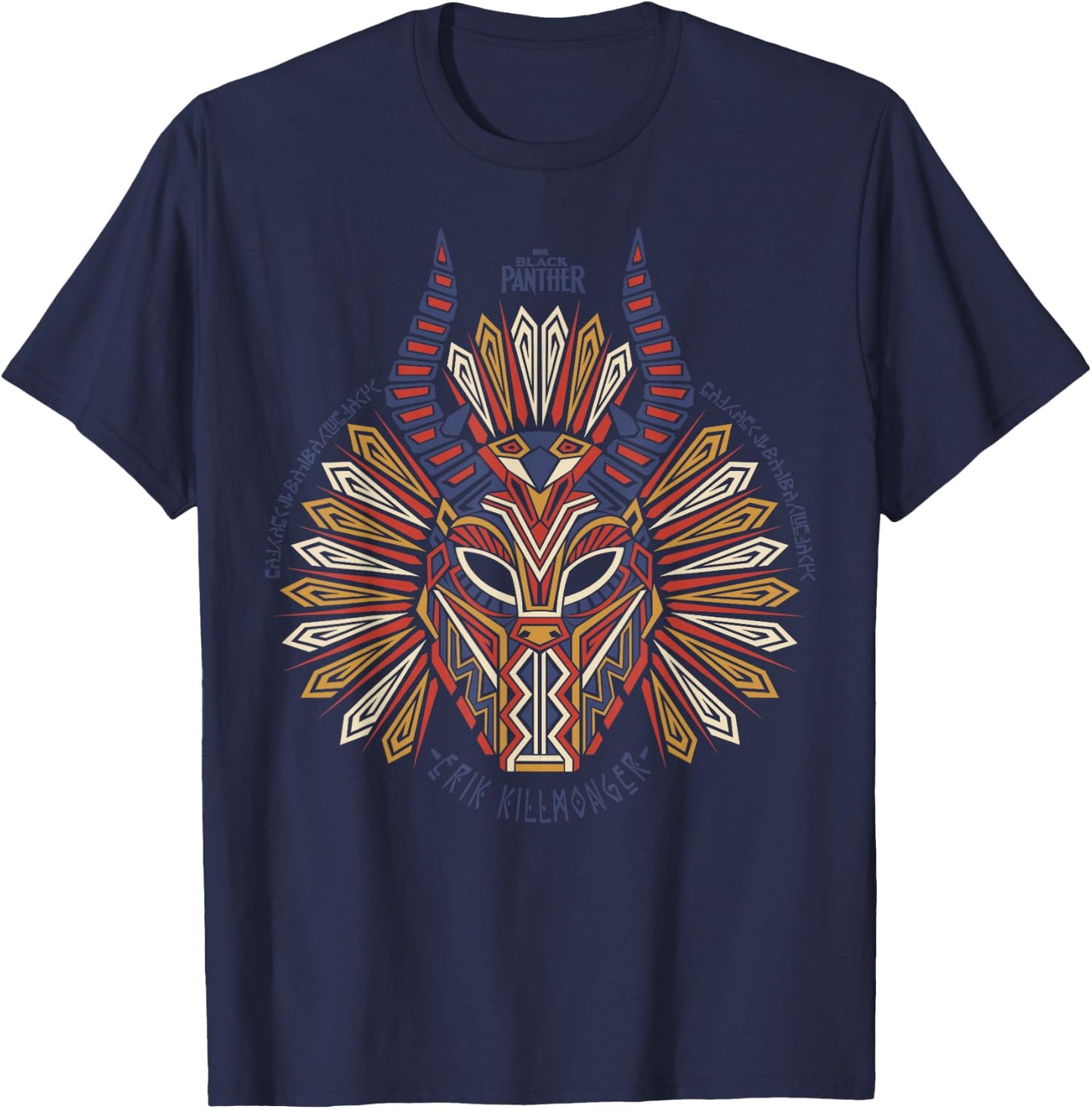 Marvel Black Panther Movie Geo Killmonger Graphic T-Shirt - T-Shirt | Navy