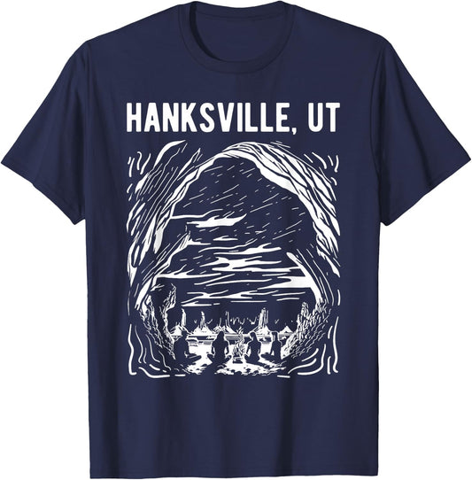 Hanksville Utah Campfire Scenic Design T-Shirt - T-Shirt | Navy