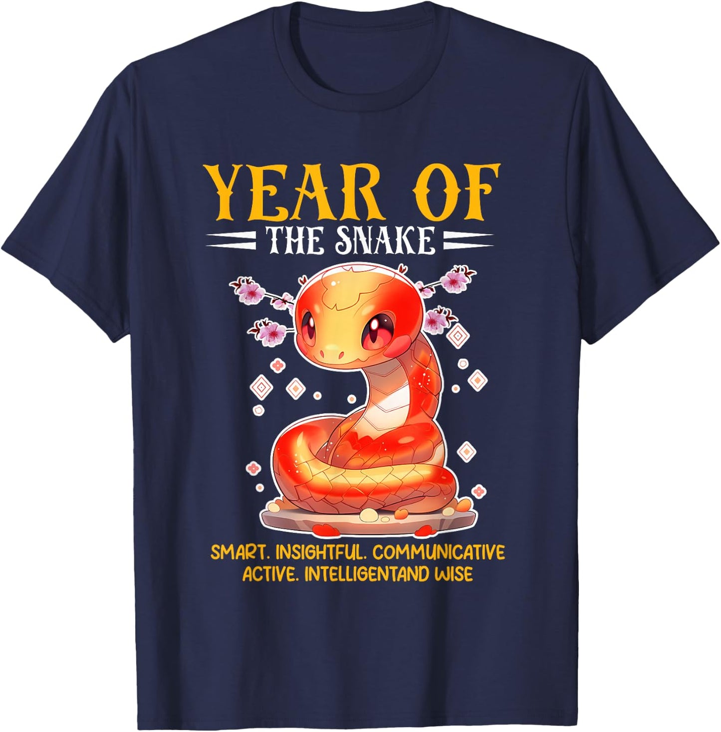 Lunar New Year Happy Chinese New Year Of The Snake 2025 T-Shirt - T-Shirt | Navy