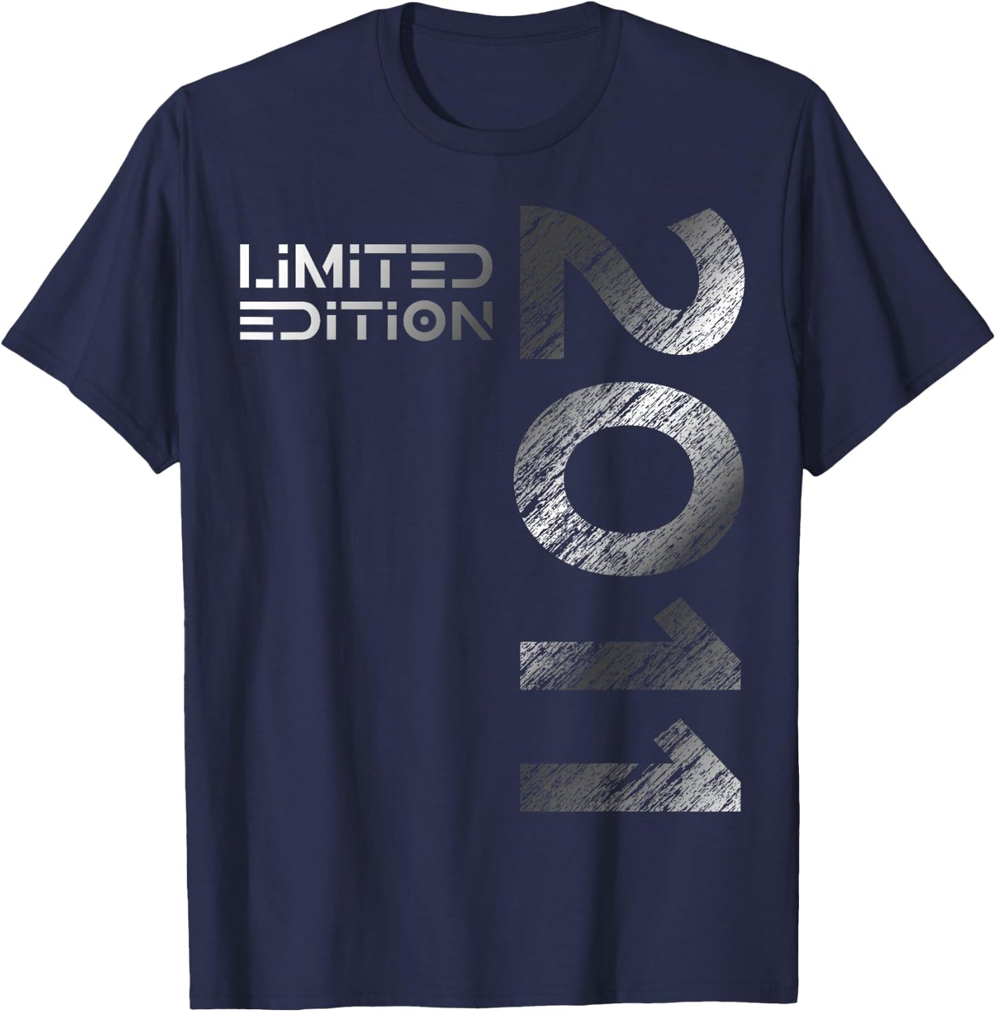 13th Birthday Limited Edition Vintage 2011 Boy Girl , black T-Shirt - T-Shirt | Navy