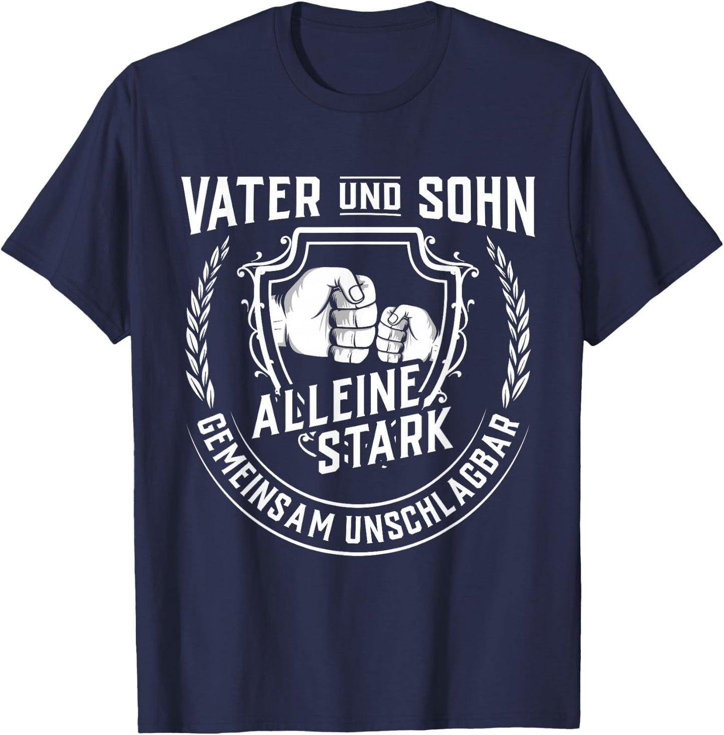 Vatertag Kind Vater Sohn Opa Papa Dad Herrentag T-Shirt - T-Shirt | Navy