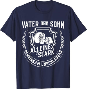 Vatertag Kind Vater Sohn Opa Papa Dad Herrentag T-Shirt - T-Shirt | Navy