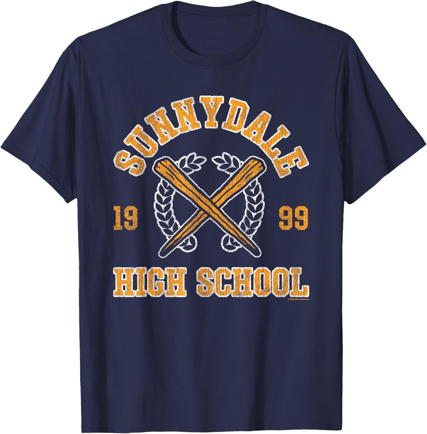 Sunnydale High School Class of '99 Retro Logo TV Show T-Shirt - T-Shirt | Navy