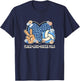 Peace Love Water Polo Lover Leopard Print Women Water Polo T-Shirt - T-Shirt | Navy