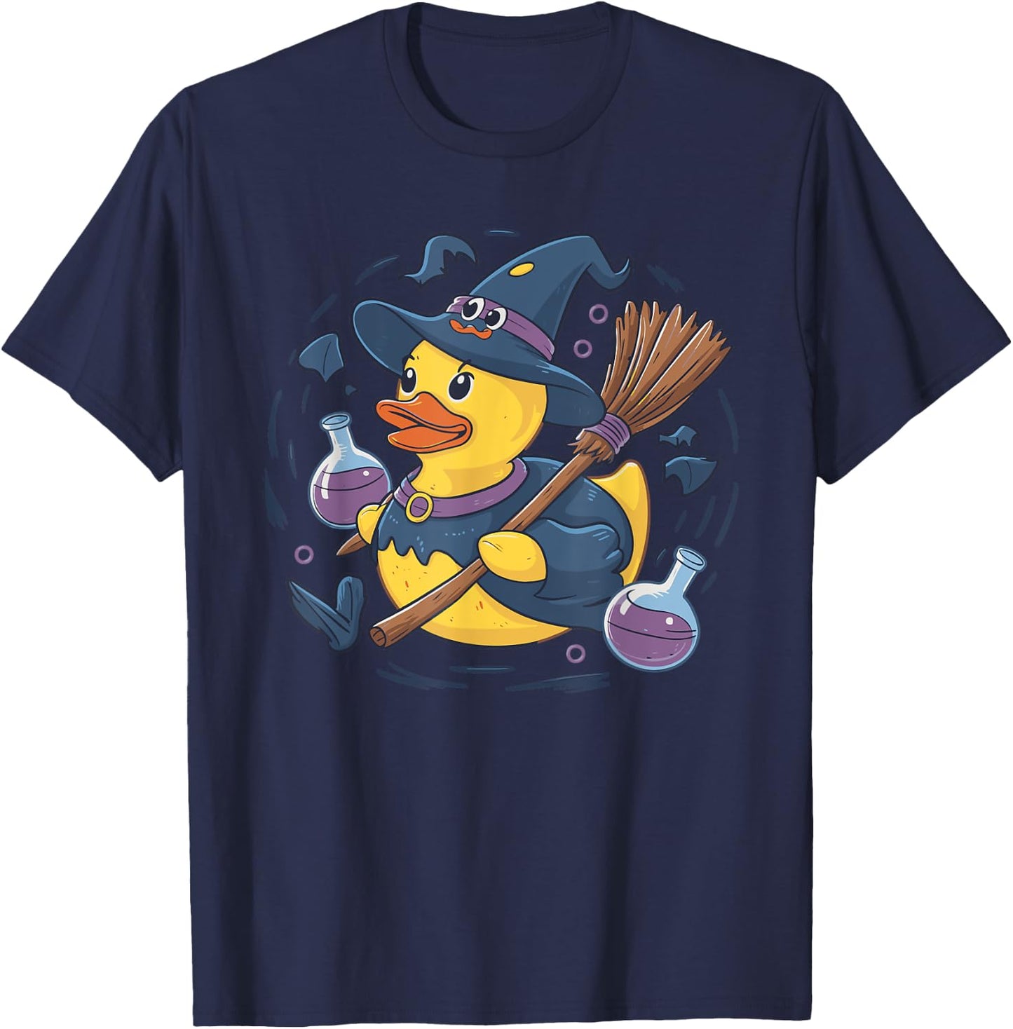 Rubber Duck Witch Rubber Duckie Costume Party T-Shirt - T-Shirt | Navy