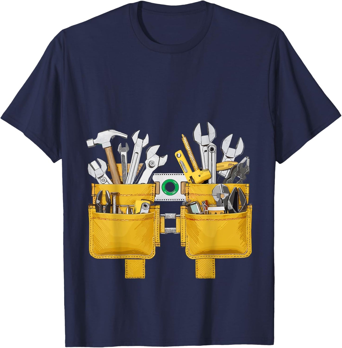 Oys Tool Belt Easy Builder Costume Construction T-Shirt - T-Shirt | Navy